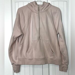 Lolë Quarter Zip Cowl Neck Hoodie women’s size medium blush Athleisure Yoga